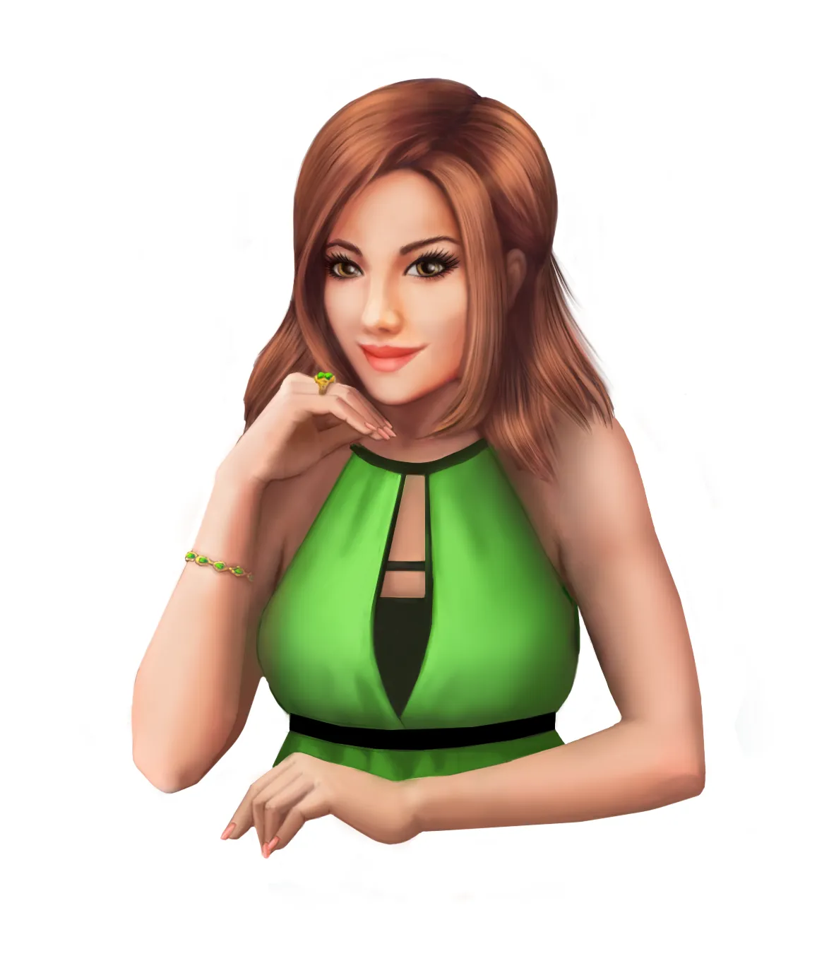 Card Game female player avatar