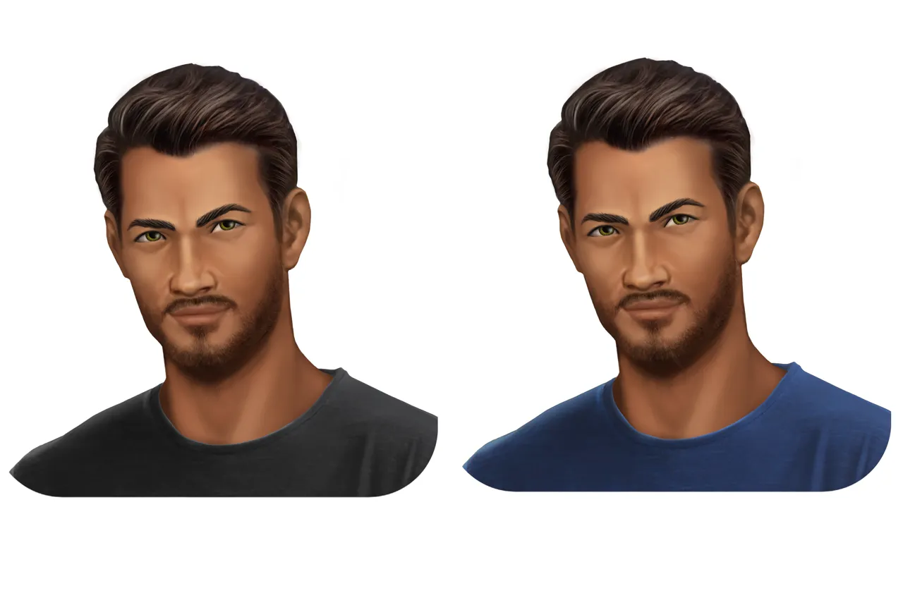 Card Game male player avatar
