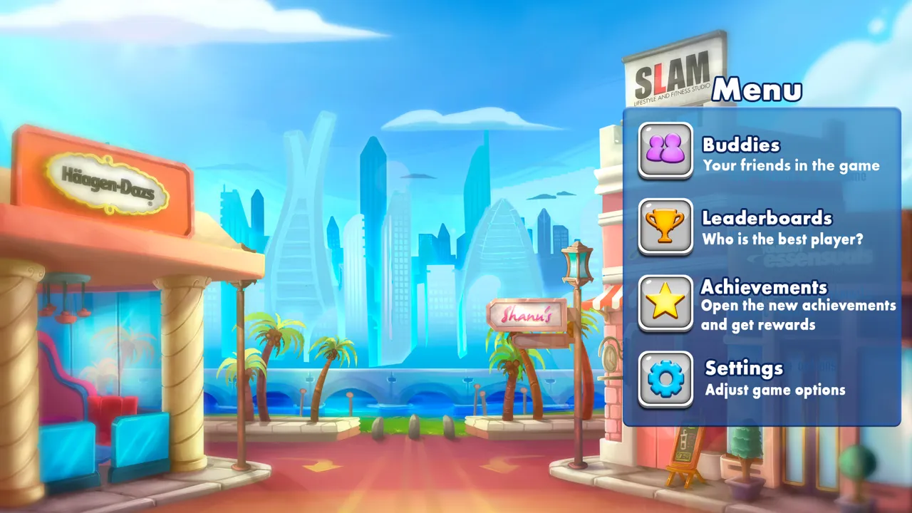 Card Game menu UI