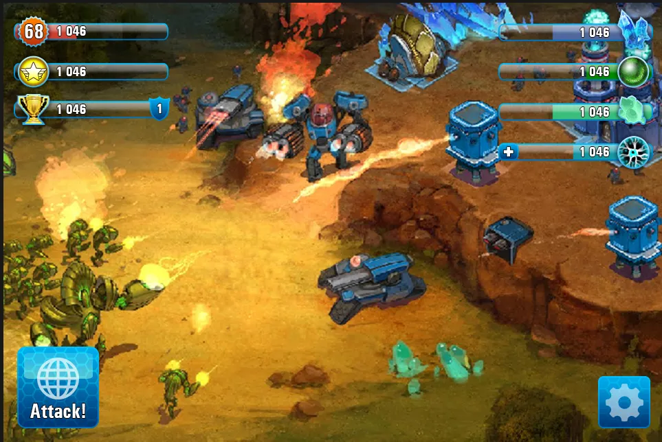 Clash of Craft battle screen UI mockup, revision 3