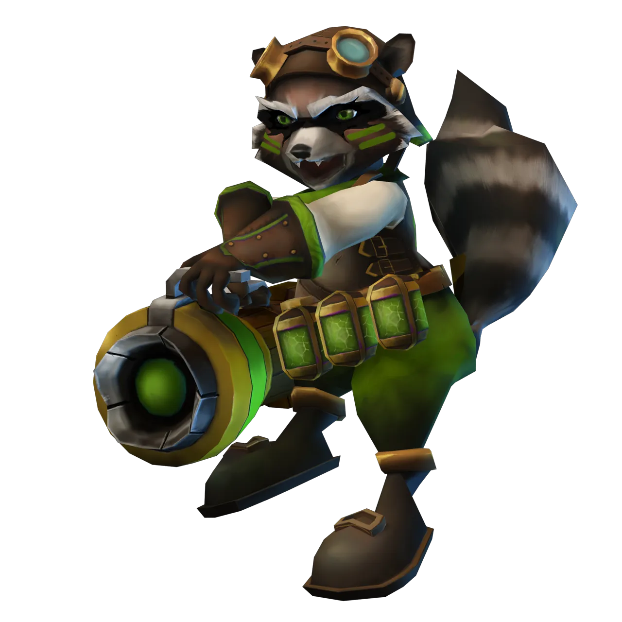 Raccoon hero render