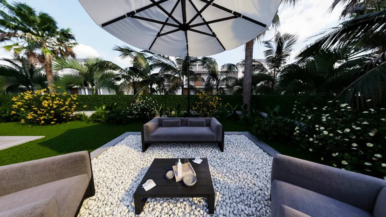 SODIC HDRP: garden patio lounge