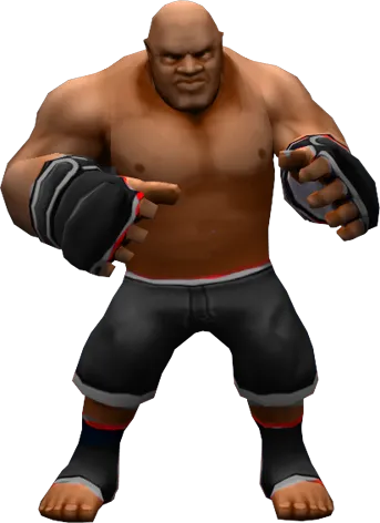 MMA Manager 3D fighter character render posed ready to fight