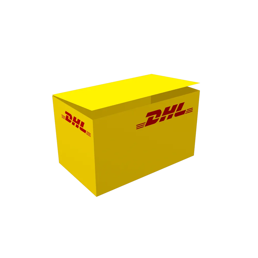 AR-collectible DHL parcel box asset