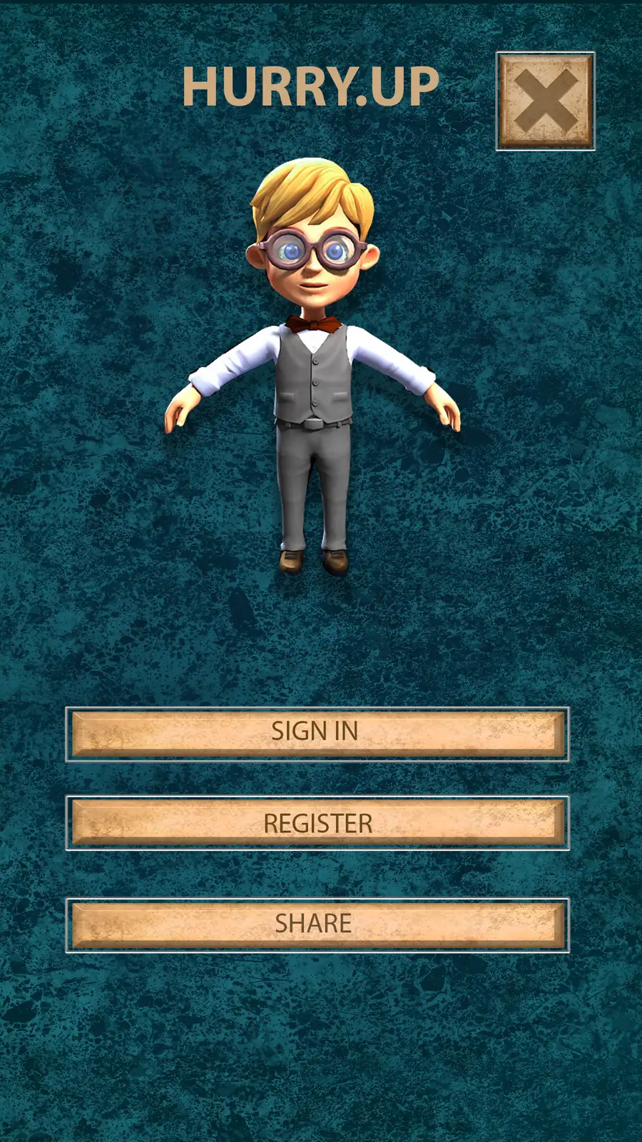 Hurry App: menu